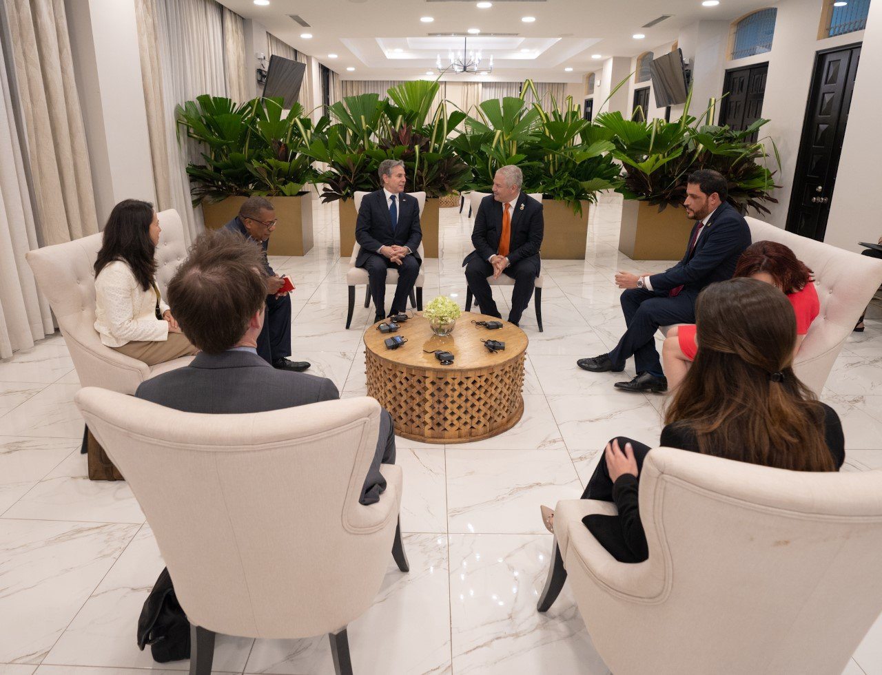 Giselle Larach Anthony Blinken Us Honduras Meeting Panama