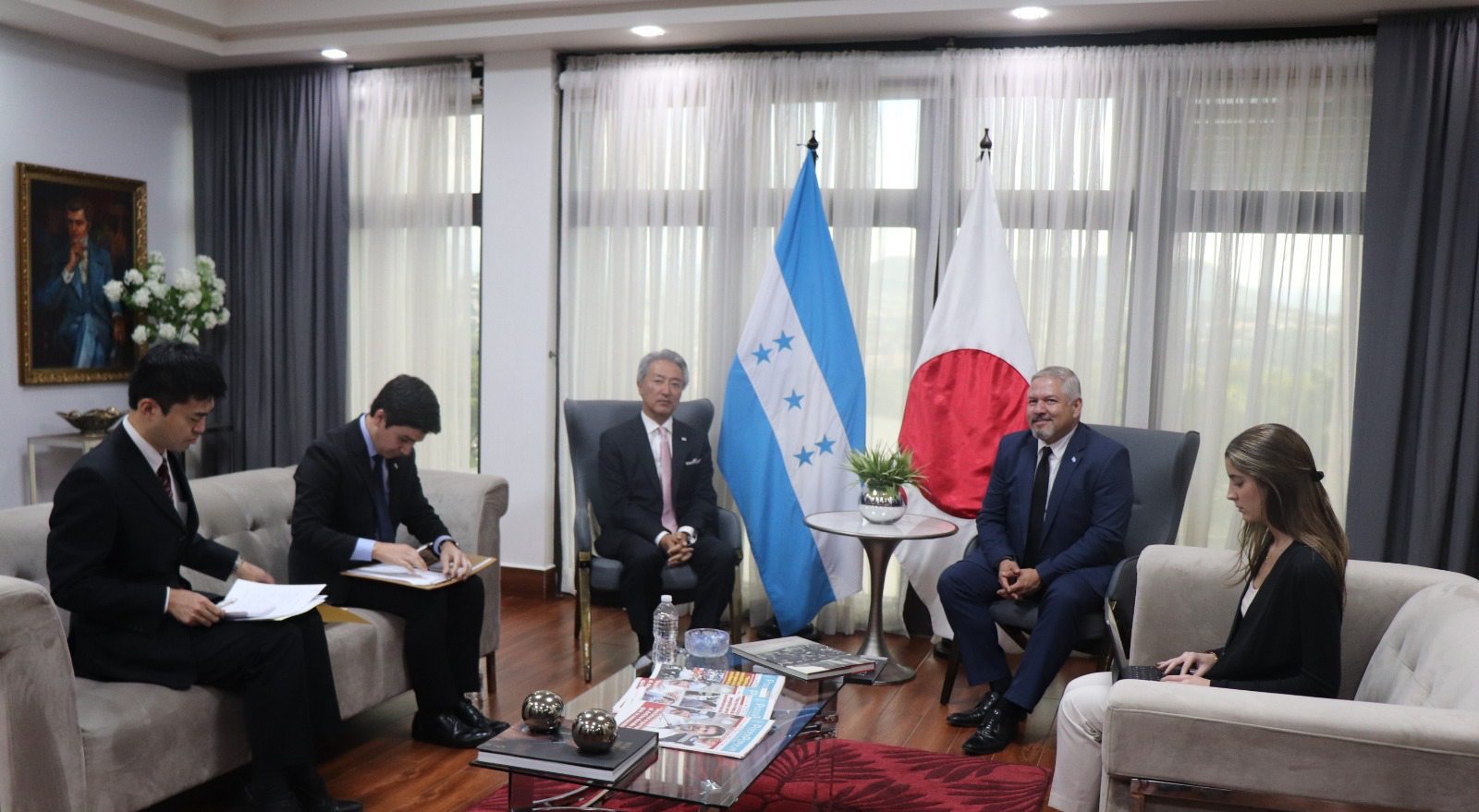 Giselle Larach Japan Ambassador Jun Nakahara Honduras